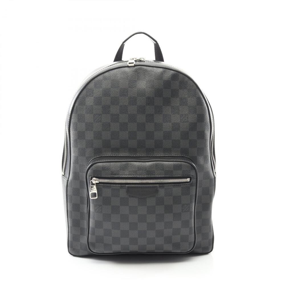 Louis Vuitton Josh Backpack Rucksack Canvas Leather Damier Graphite Black